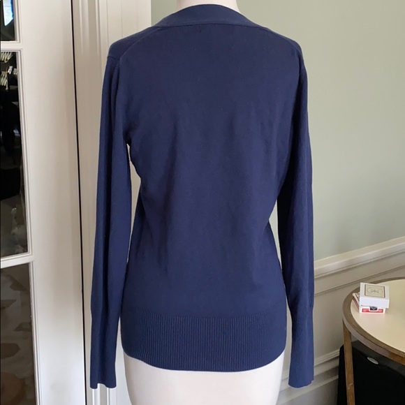 Banana Republic Navy Blue V-neck Sweater - Picture 3 of 4